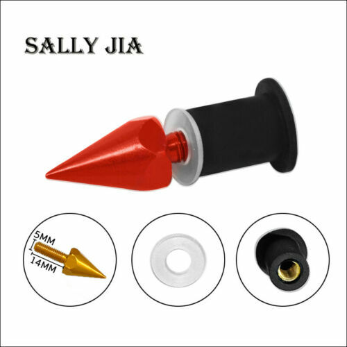 10PCS Universal Windscreen Spike Bolts M5 Screw Nuts Cafe Racer Dirt bike Bobber - Picture 4 of 4