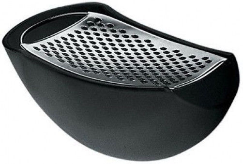 Alessi - AARU01 B - Parmenide  Grater w/cheese cellar - Black