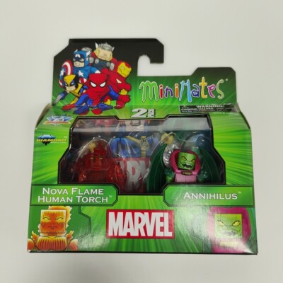 Marvel Minimates TRU Toys R Us Wave 15 Nova Flame Human Torch & Annihilus NEW