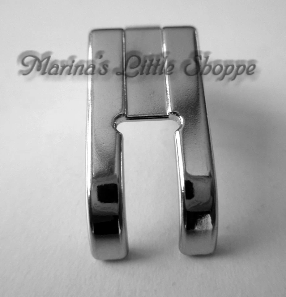 5 mm Low Shank OPEN TOE / APPLIQUE / SATIN STITCH FOOT * NECCHI WHITE - Image 2 of 3