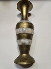 Vintage Brass Vase with Mother of Pearl Inlay. — photo 1