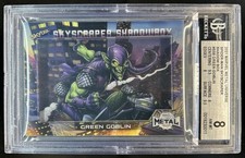 2021 Metal Universe Spider Man Green Goblin Skyscraper Shadow Box #SS8 BGS 8