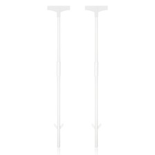 Yard Sign Stakes 2 Pack Metal Stakes for Yard Signs 36 Inches White Yard Sign...
