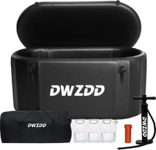 Upgraded Cold Plunge Tub for Athelete, 156-Gallon Inflatable Ice Bath Tub Compat