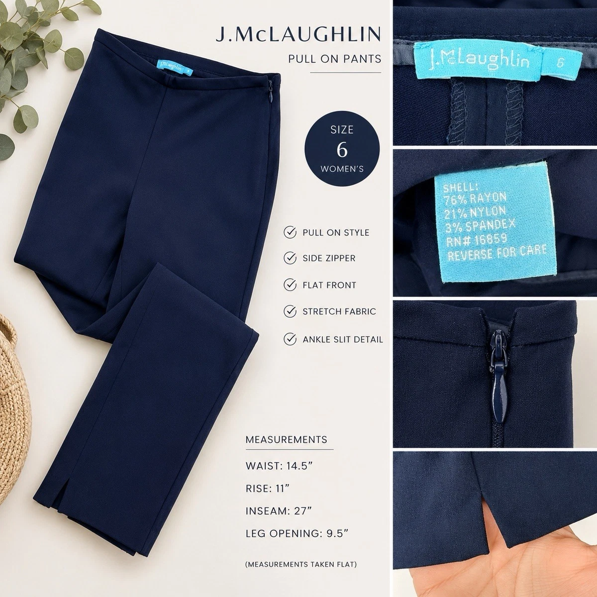 J. McLaughlin Regular Size 6 Size Pants for Women for sale | eBay display picture 1