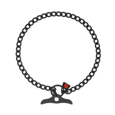 Herm Sprenger Black Stainless Steel Dog Training Collar with Toggle... Fast Ship