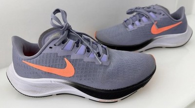 Womens NIKE AIR ZOOM PEGASUS 37 INDIGO HAZE BRIGHT MANGO BQ9647 500 SIZE 7