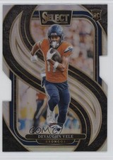 2024 Panini Select Premier Level Silver Prizm Die-Cut Devaughn Vele #150 4z8