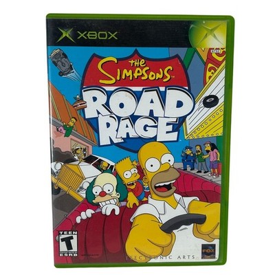 The Simpsons Road Rage Microsoft Xbox 2001 Original Black Label CIB Complete