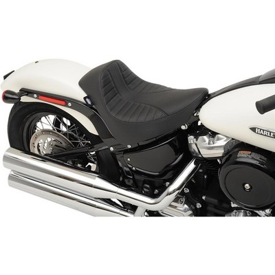 Drag Specialties EZ-Solo Seat - Scorpion Stitch - Vinyl - ST '18+ 0802-1150