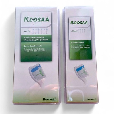 Sonicare Compatible Toothbrush Heads Replacement 10 Pack Black Brush