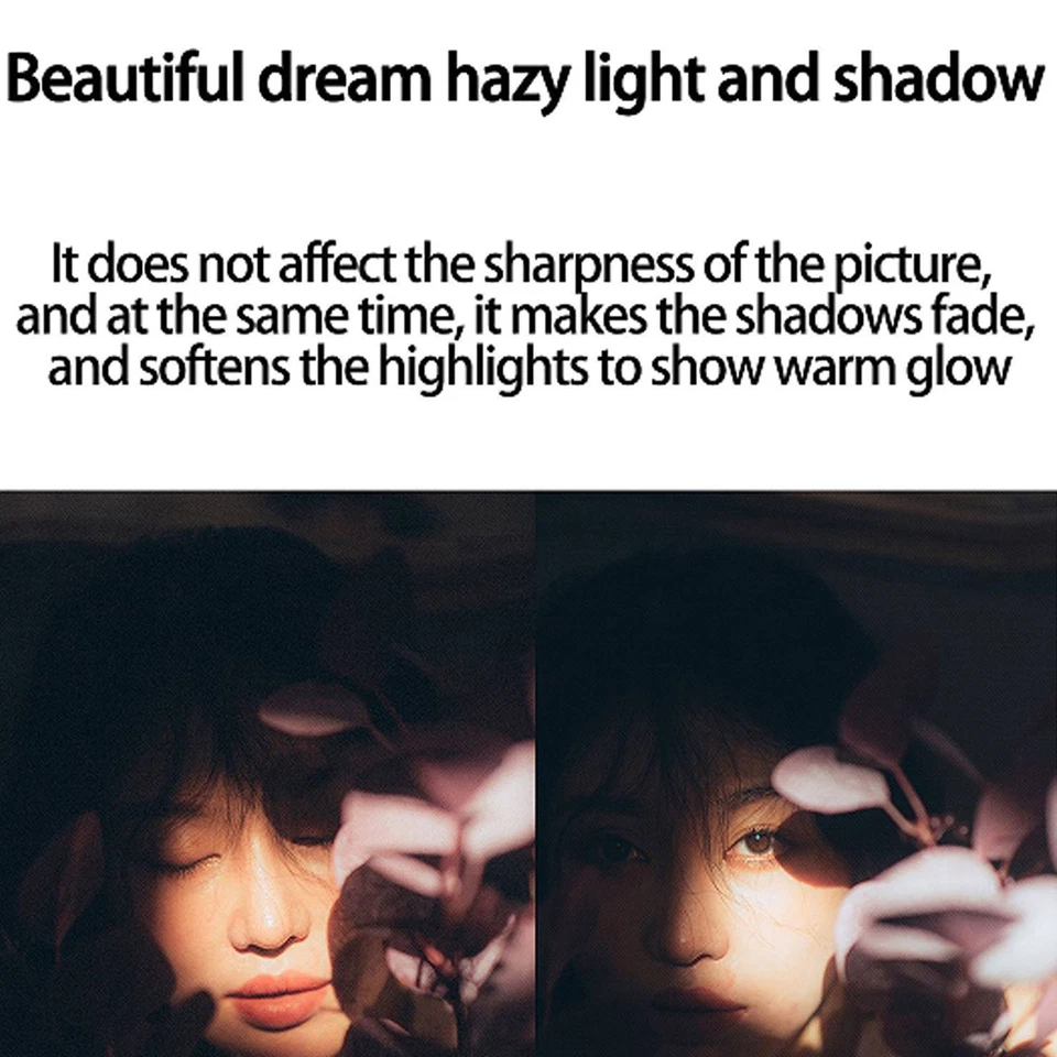 Black Soft Filter Black Diffusion 1/8 Lens Filter Kit Optical Glass Portrait CT - Image 3 of 4