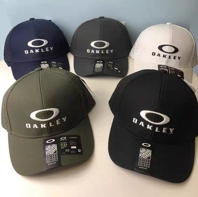 Oakley Golf Hat Baseball Cap Gray White Green Blue Black Unisex Adjustable