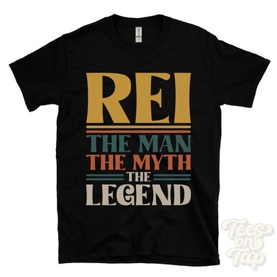 REI THE MAN THE MYTH THE LEGEND T-SHIRT Herren Name Geschenk für Ihn Bruder Papa Sohn
