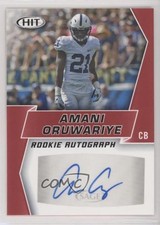 2019 Sage Hit Premier Draft Rookie Auto Amani Oruwariye #A88 Auto 0q3