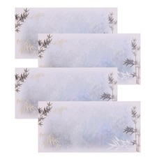 4 Pcs Embossed Pearl Color Envelope Greeting Card Invitation Gift