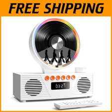 Retro Portable CD Player with Bluetooth Remote