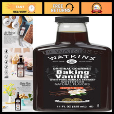 All Natural Gourmet Baking Vanilla Extract, 11 Fl Oz - Pure & Flavorful, Pack of