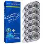 6 Pack Mini Glue Tape Runner for Scrapbooking, Double Sided Adhesive Tape Roller