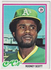 1978 Topps #191 Rodney Scott Oakland Athletics (RC)