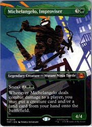 Michelangelo, Improviser - Borderless - Teenage Mutant Ninja Turtles #219/343