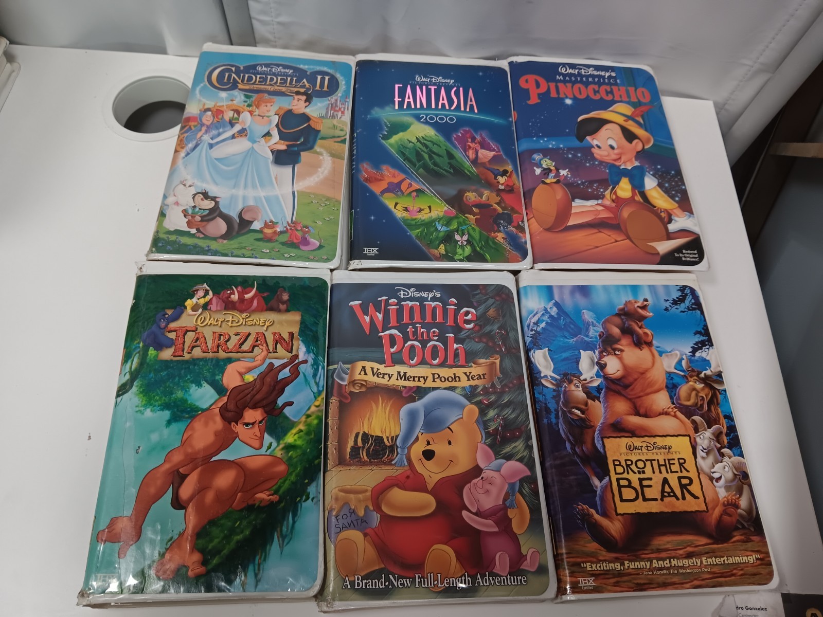 Disney Vhs6 MasterPrice,Cinderella 2, FantasÃa,Pinocchio,Tarzan,winnie Pooh