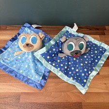 Disney Puppy Dog Pals Bingo  Rolly Lovey Plush Security Blanket Satin Rattle