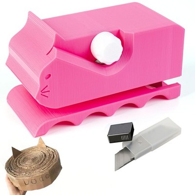 Enpato Cardboard Cutter for Cat Scratchers with 4 x 2 x 2.5 inches, Pink