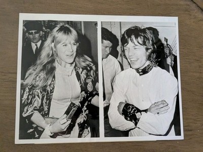 The Rolling Stones Mick Jagger & Marianne Faithfull Rare 1967 LONDON Press Photo