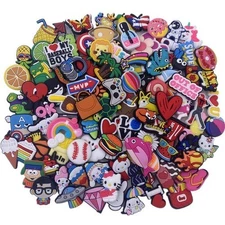 Lot of 120 PCS Random Different Clip Shoe Charms for Shoe Decoration Lovely Cool