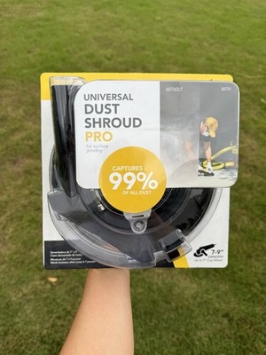 Dustless Universal Dust Shroud Pro for Surface Grinding 7-9'' Grinders D1807