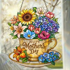 Personalized Happy Mothers Day Acrylic Suncatcher