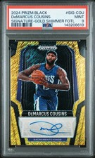 2024 Prizm Black Demarcus Cousins Gold Shimmer Auto /10 Psa 9 Mint Pop 1/1