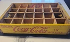 Vintage Coca-Cola Yellow Wooden 24 Bottle Crate 1967 Original Rare