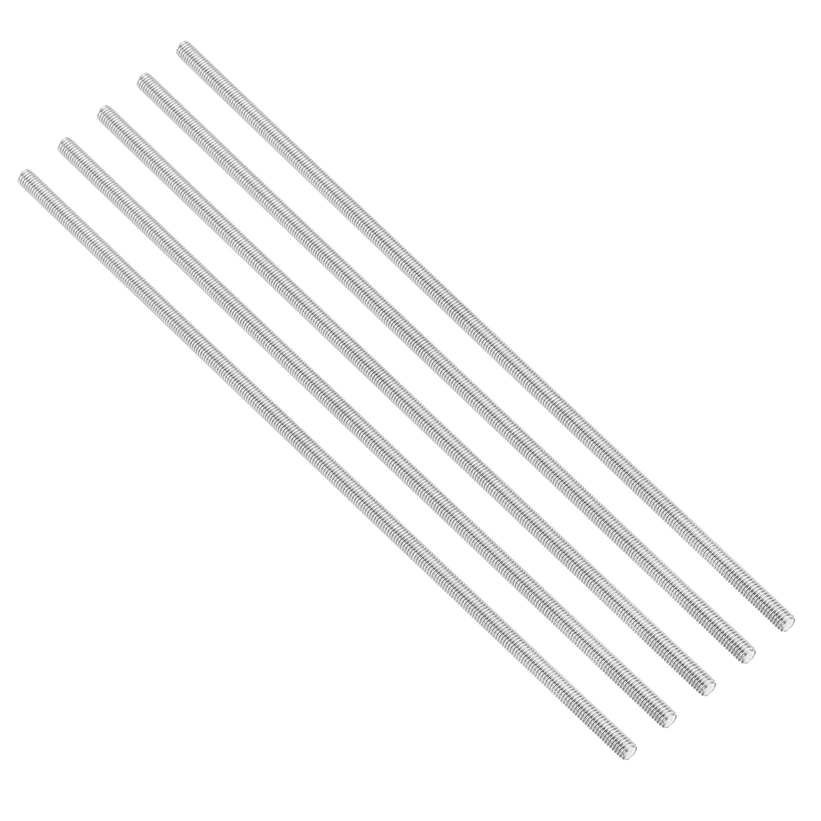 #10-32 Fully Threaded Rod 5Pcs 7.9" Length 304 Stainless Steel Thread Screw
