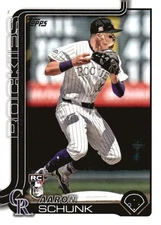 2025 Topps #196 Aaron Schunk NM-MT RC Rookie Rockies