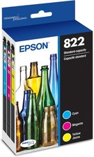 EPSON 822 DURABrite Ultra Ink Standard Capacity Color Cartridge Combo Pack T8