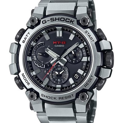 Casio G-Shock MTG-B3000D-1AJF Solar Quarz Bluetooth Herrenuhr Silber Japan ''