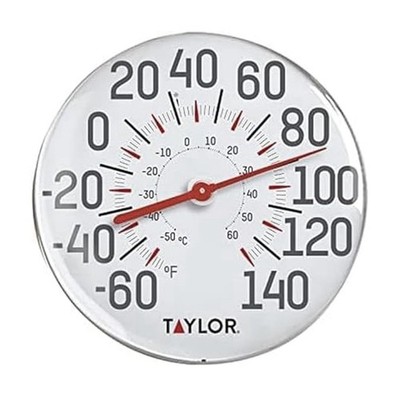 Metal Wall Indoor Outdoor Thermometer, Wireless Thermometer with Easy to Read...