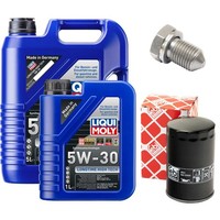 MotoröL Filter Set 5W-30 Liqui Moly 6 Liter + Schraube FüR Audi A4 Avant RS4 8D5