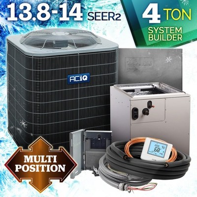 ACiQ 4 Ton Air Conditioner with Evaporator Coil Central AC Split System - R454B