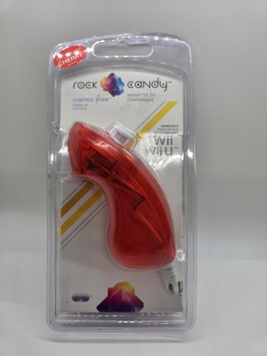Rock Candy Control Remote Nunchuck Stick Wii Wii U Lalalime Red - New 
