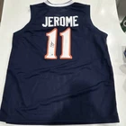 Ty Jerome Signed Virginia Cavaliers #11 Blue Basketball Jersey Beckett BAS Auth
