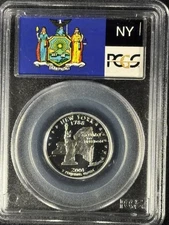 2001-S Silver Proof New York State Quarter-PCGS PR69DCAM Classic America
