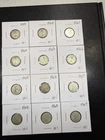(12 Coins) Canadian Canada  1959 thru 1968 10 Cent Silver Dimes