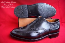 Alden Pferdeleder Shell Cordovan Gr. 7,5 E Wing Tip Bal Black Shell Cordovan Top