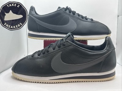 Nike Classic Cortez Leather Black/ Dark Grey-White Size 11 Men s Sneakers 