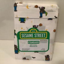 Sesame Street Halloween Pillowcase 2 Pack Set , Count  , New Standard Size