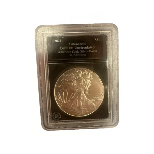 2022 Silver American Eagle $1 BU Brilliant Uncirculated  Bradford Ex Authentic