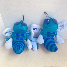 Lot 2 Charlotte Hornets Plush Hugo suction cup Window hangers Novant Advertising